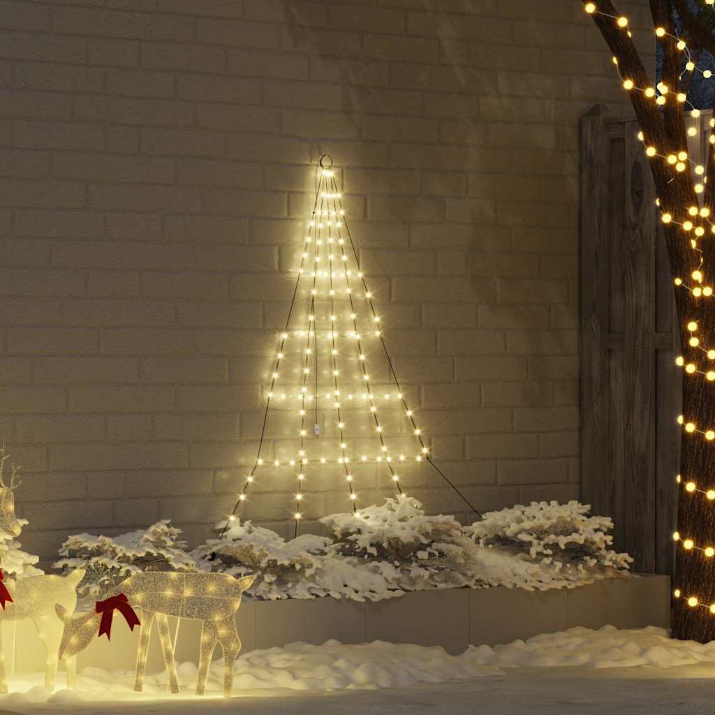 vidaXL LED Χριστουγεννιάτικο Δέντρο Θερμό λευκό 511 εκ Μέταλλο