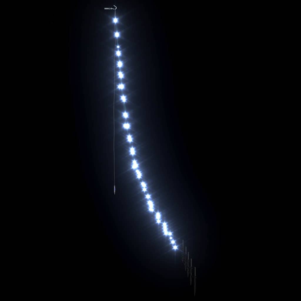 vidaXL Χριστουγεννιάτικο Δέντρο LED με Σφήνες Εδάφους 182 εκ Μέταλλο