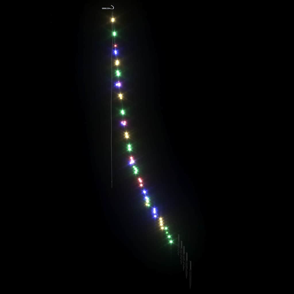 vidaXL LED Χριστουγεννιάτικο Δέντρο Πολύχρωμο 511 εκ Μέταλλο