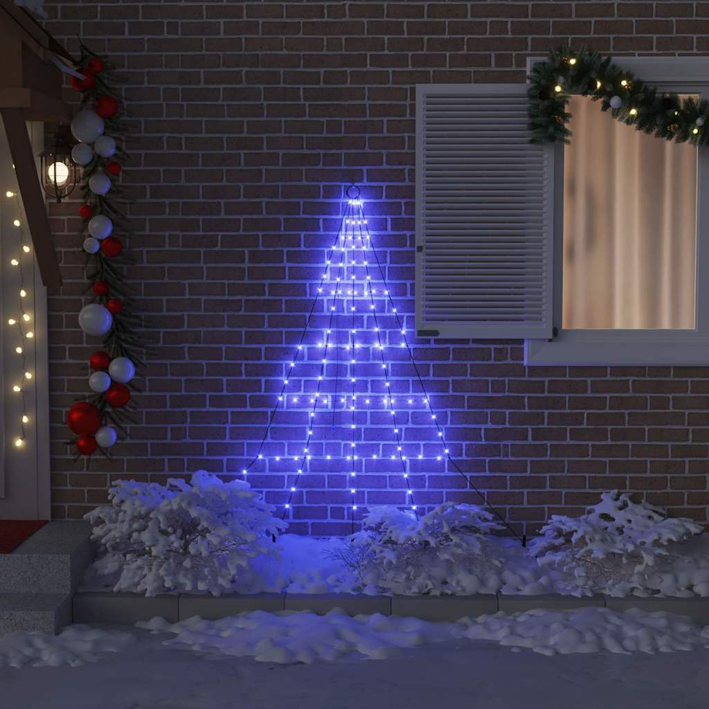 vidaXL LED Χριστουγεννιάτικο Δέντρο με 112 LED Μπλε 511 εκ Μέταλλο