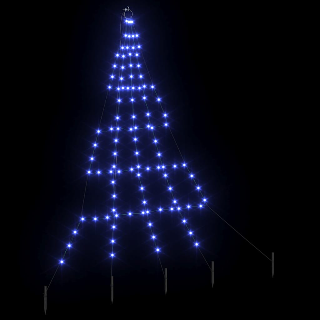 vidaXL LED Χριστουγεννιάτικο Δέντρο με 112 LED Μπλε 511 εκ Μέταλλο