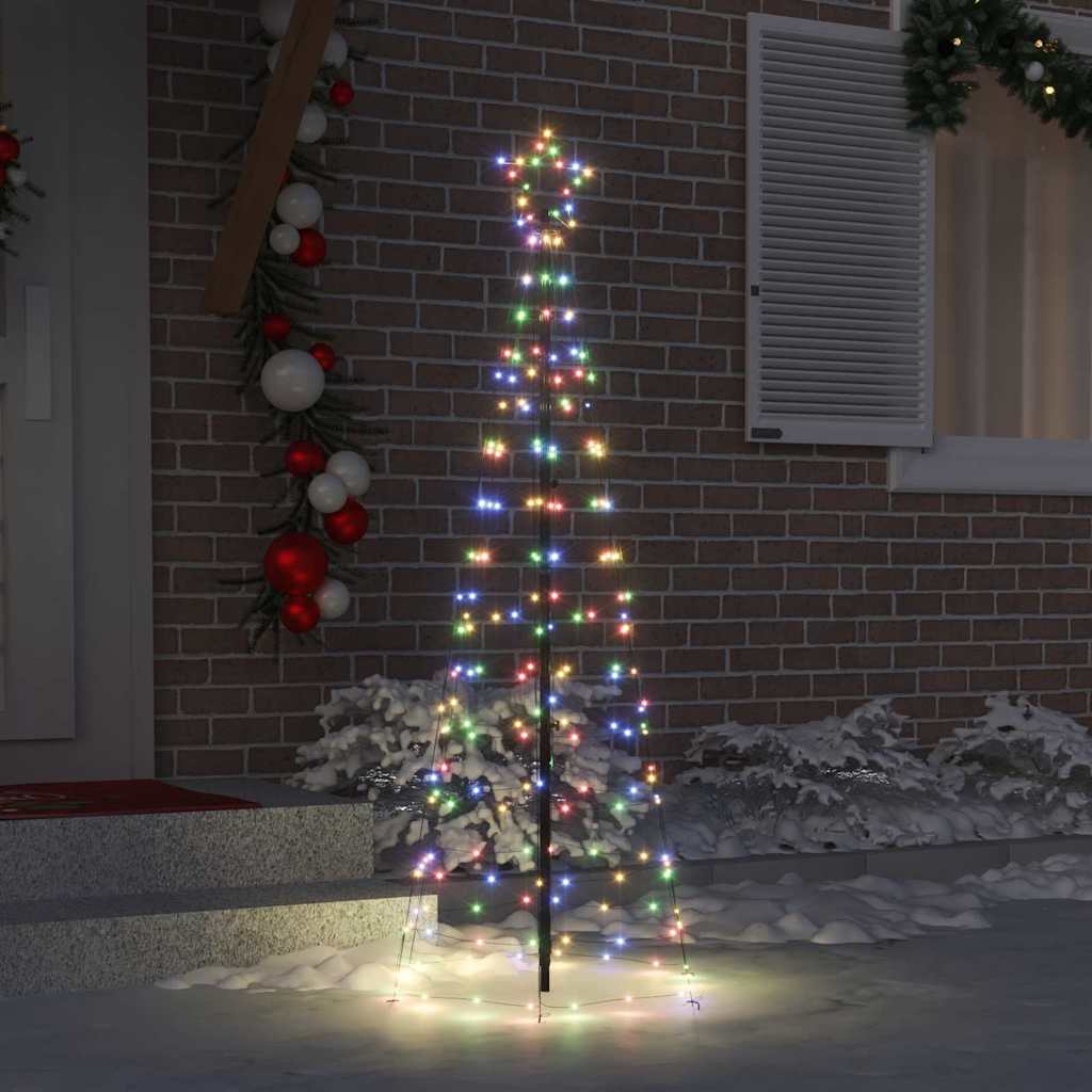 vidaXL LED Χριστουγεννιάτικο Δέντρο EKENAS 250 εκ. 390 LED Πολύχρωμο