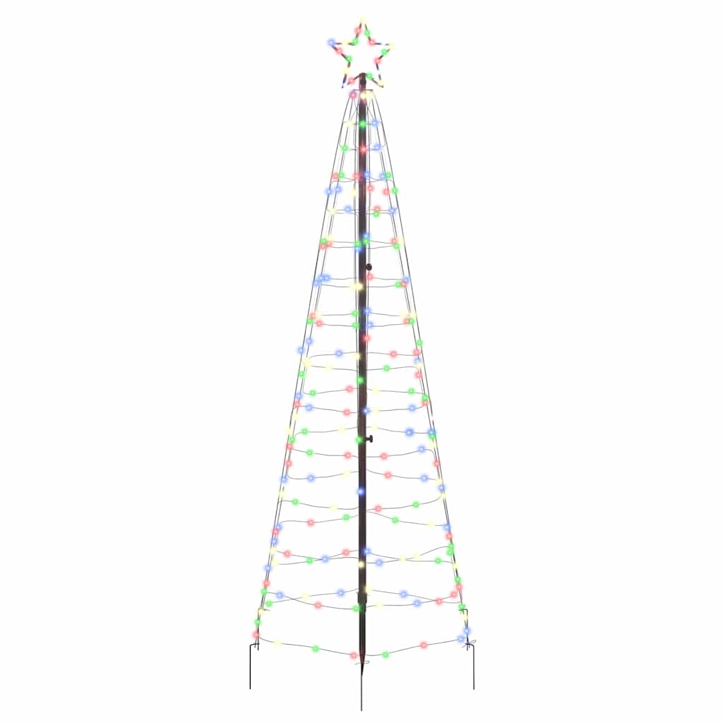 vidaXL LED Χριστουγεννιάτικο Δέντρο EKENAS 250 εκ. 390 LED Πολύχρωμο