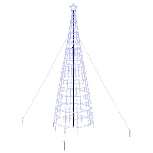 vidaXL Χριστουγεννιάτικο Δέντρο LED με Σφήνες Εδάφους Μπλε 400 cm