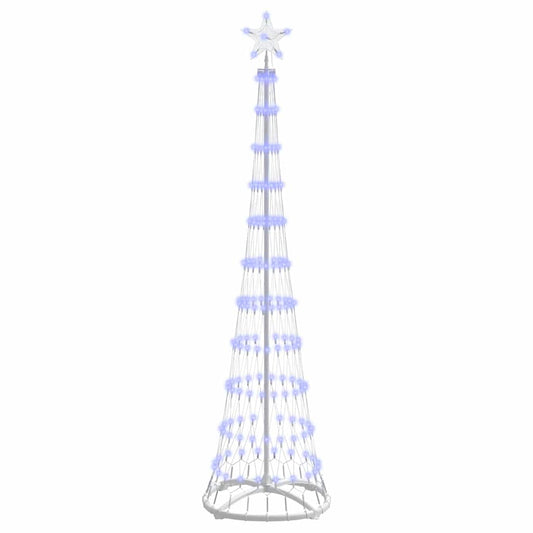 vidaXL LED Χριστουγεννιάτικο Δέντρο Μπλε 51 x 51 x 190 εκ Μέταλλο