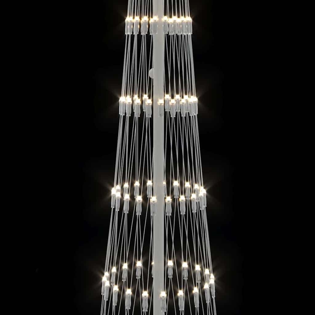vidaXL LED Χριστουγεννιάτικο Δέντρο Θερμό λευκό 138.5 x 138.5 x 399 εκ
