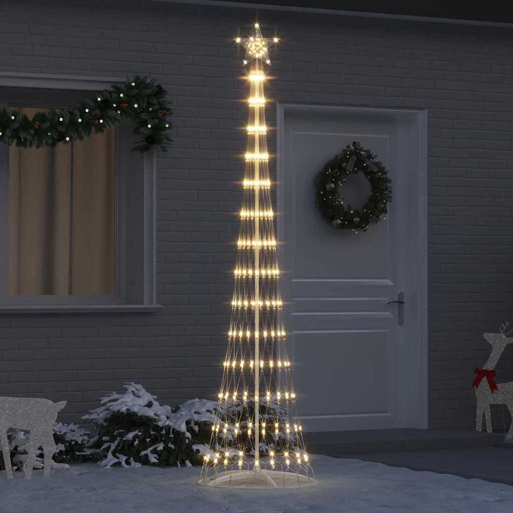 vidaXL LED Χριστουγεννιάτικο Δέντρο Θερμό λευκό 138.5 x 138.5 x 399 εκ