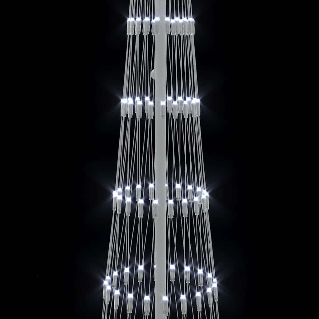 vidaXL LED Χριστουγεννιάτικο Δέντρο Ψυχρό λευκό 138.5 x 138.5 x 399 εκ