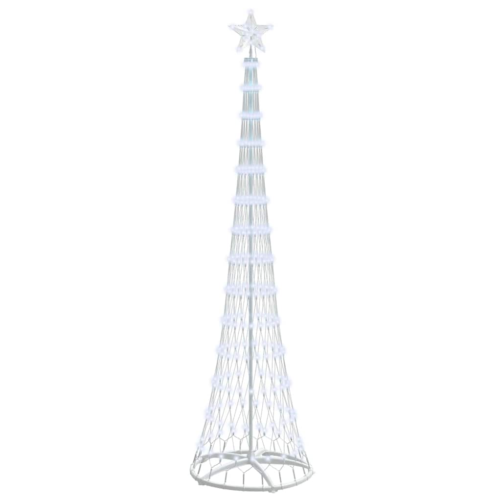 vidaXL LED Χριστουγεννιάτικο Δέντρο Ψυχρό λευκό 138.5 x 138.5 x 399 εκ