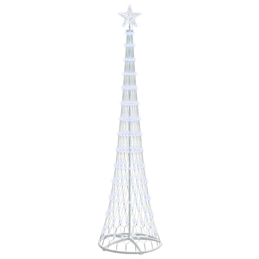 vidaXL LED Χριστουγεννιάτικο Δέντρο Ψυχρό λευκό 138.5 x 138.5 x 399 εκ