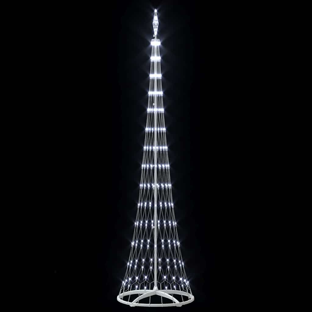 vidaXL LED Χριστουγεννιάτικο Δέντρο Ψυχρό λευκό 138.5 x 138.5 x 399 εκ