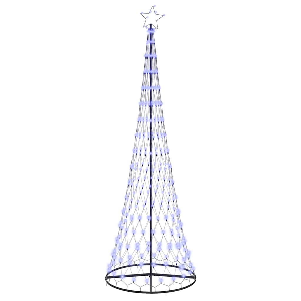 vidaXL LED Χριστουγεννιάτικο Δέντρο με 355 LED Μπλε 302,5 εκ. Μέταλλο