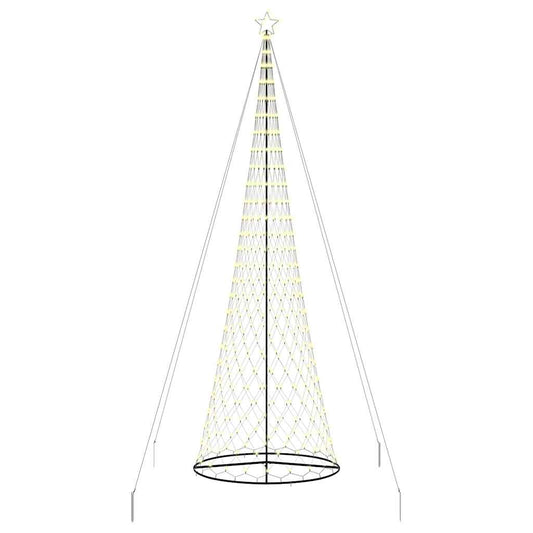 vidaXL LED Χριστουγεννιάτικο Δέντρο με βάση Θερμό λευκό 500 cm Μέταλλο