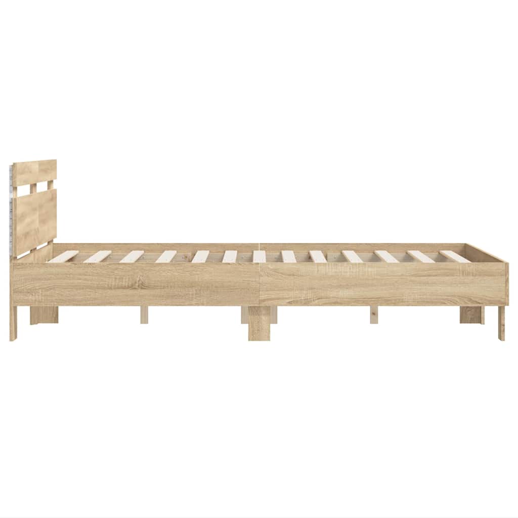 vidaXL Σκελετός Κρεβατιού Σονόμα 137 x 190 cm Επεξεργασμένο ξύλο
