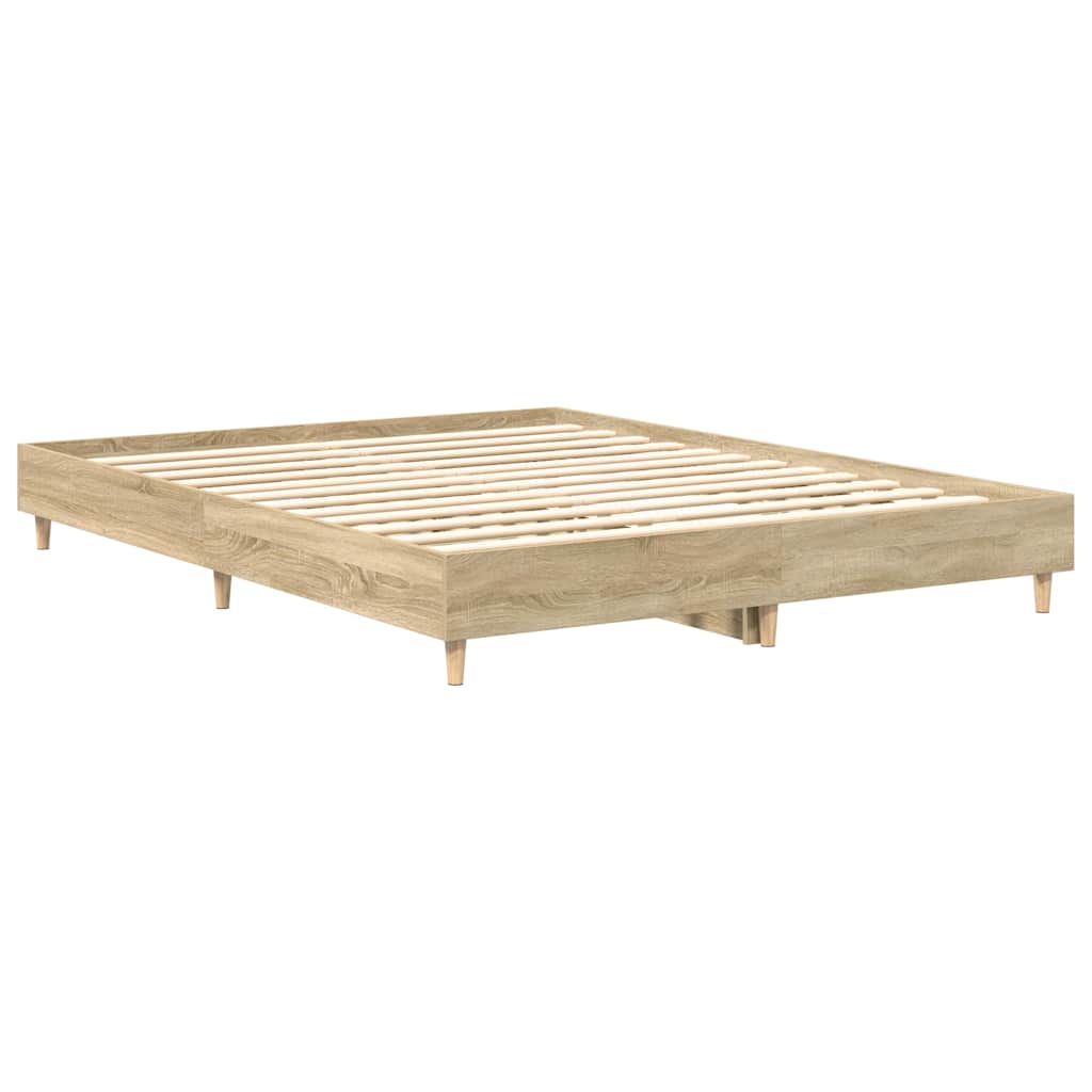 vidaXL Σκελετός Κρεβατιού 2 pcs Σονόμα 152 x 203 cm Επεξεργασμένο ξύλο