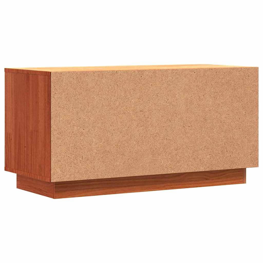 vidaXL Ντουλάπι TV Κερωτό καφέ 80 x 35 x 40,5 εκ. Στερεά ξυλεία πεύκου