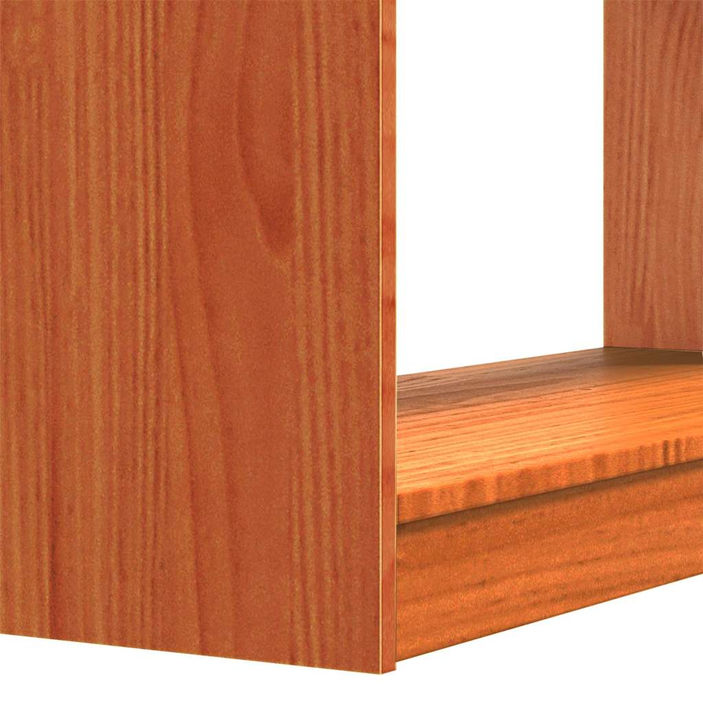 vidaXL Βιβλιοθήκη Κερωτό καφέ 80 x 30 x 167,5 εκ Στερεά ξυλεία πεύκου