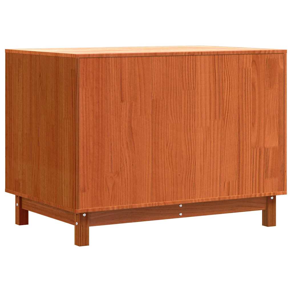 vidaXL Σπίτι Σκύλου Κερωτό καφέ 90 x 60 x 67 εκ. Στερεά ξυλεία πεύκου