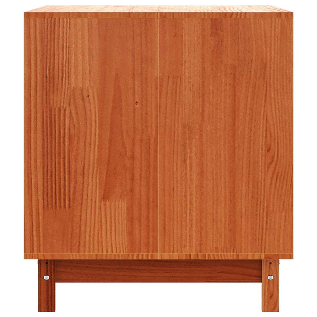 vidaXL Σπίτι Σκύλου Κερωτό καφέ 90 x 60 x 67 εκ. Στερεά ξυλεία πεύκου