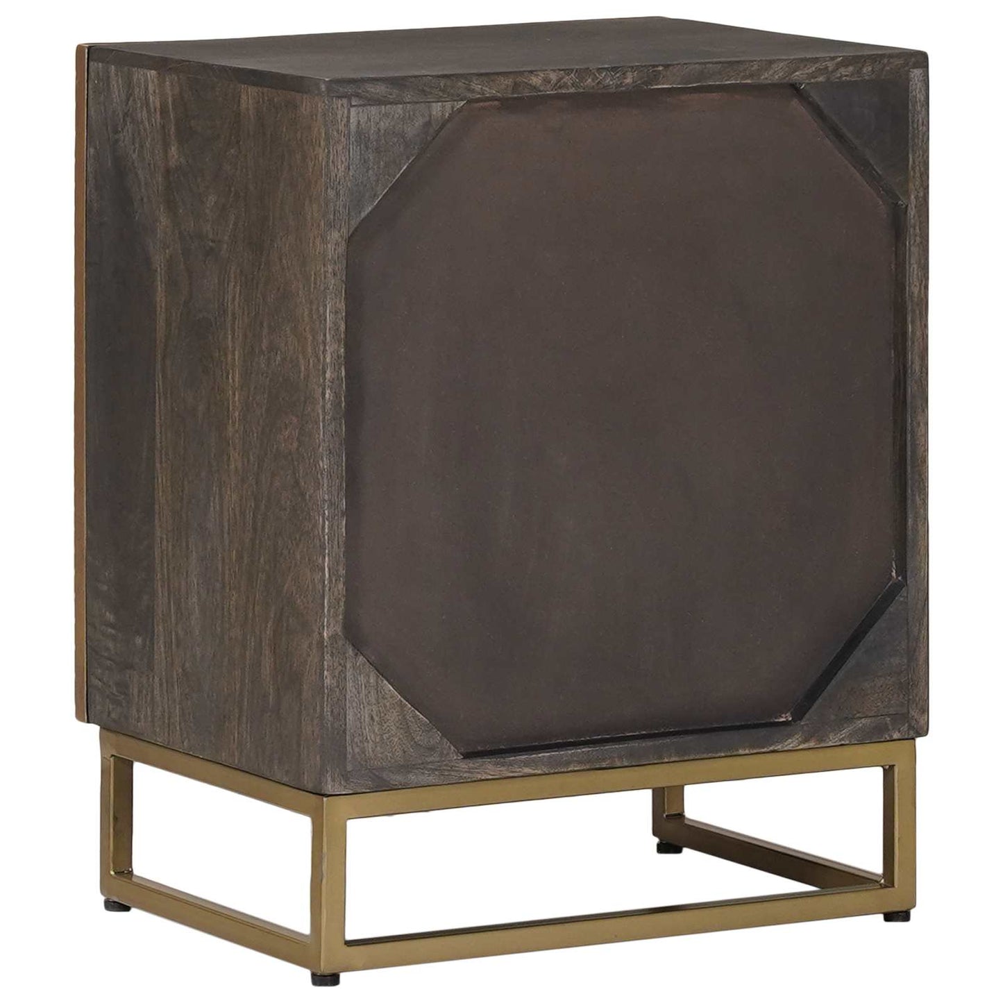 vidaXL Χειροποίητο Κομοδίνο Καφετί 40 x 30 x 50 cm Στερεό ξύλο μάνγκο