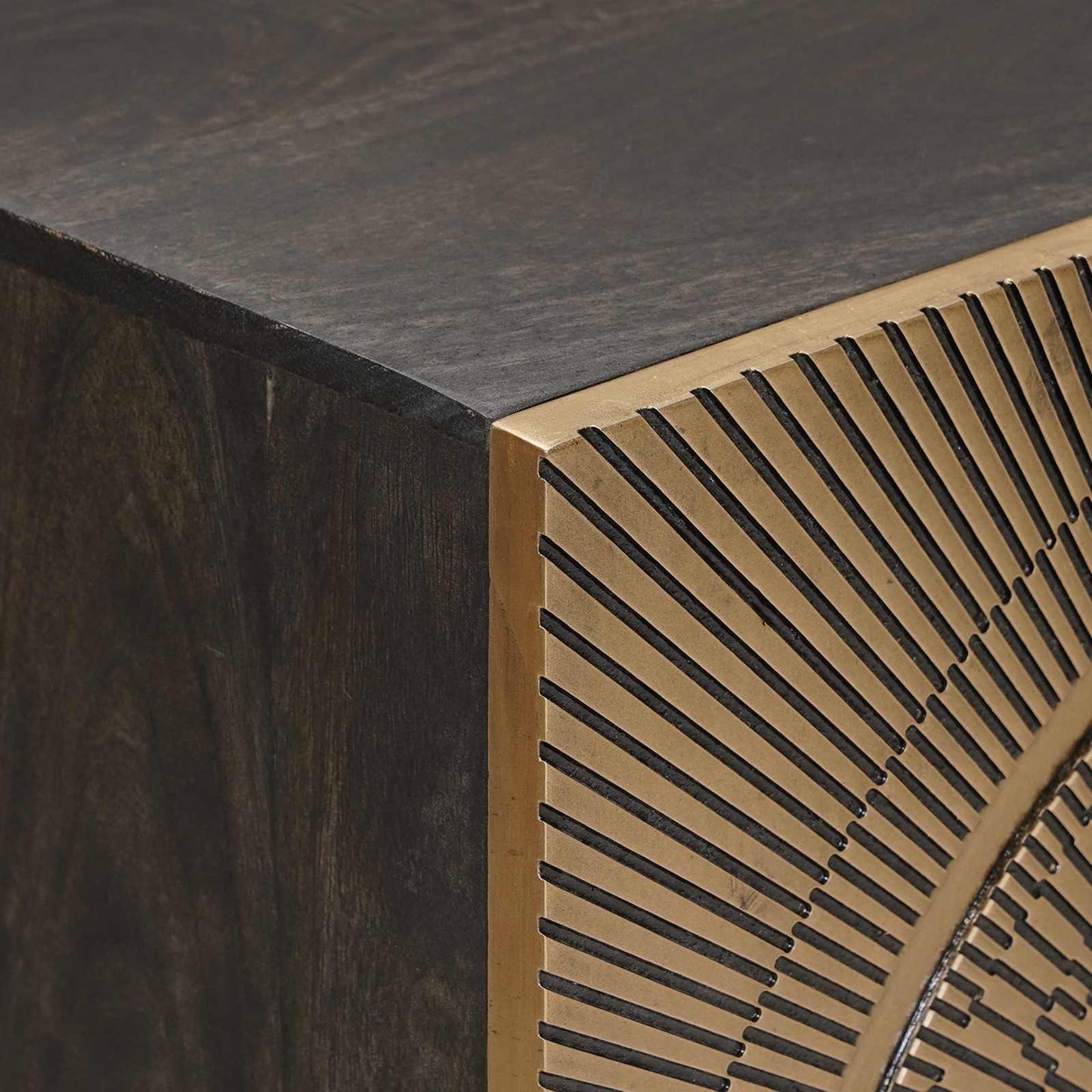 vidaXL Πλαϊνό γραφείο Ορείχαλκος 53,5 x 30 x 70 εκ
