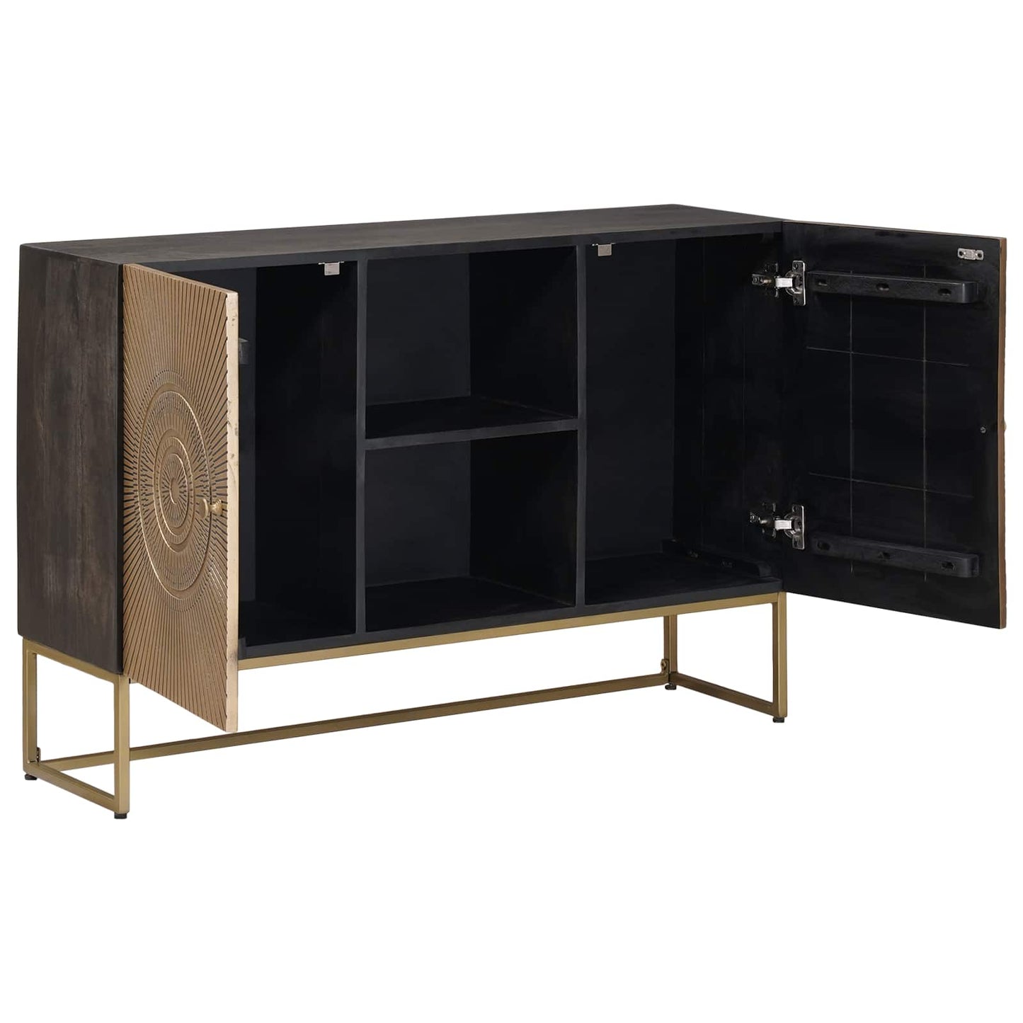 vidaXL Πλαϊνό γραφείο Ορείχαλκος 105 x 30 x 70 εκ