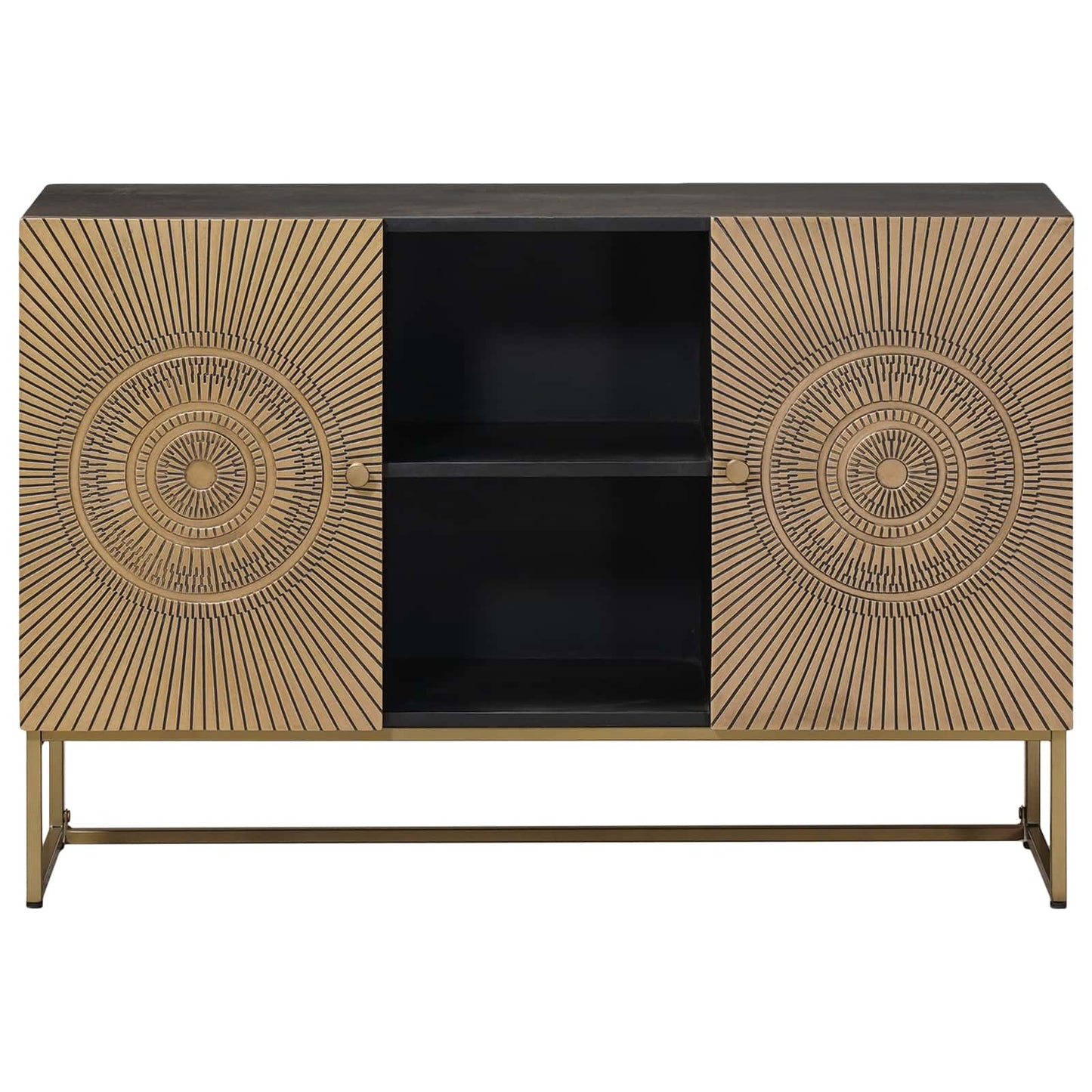 vidaXL Πλαϊνό γραφείο Ορείχαλκος 105 x 30 x 70 εκ