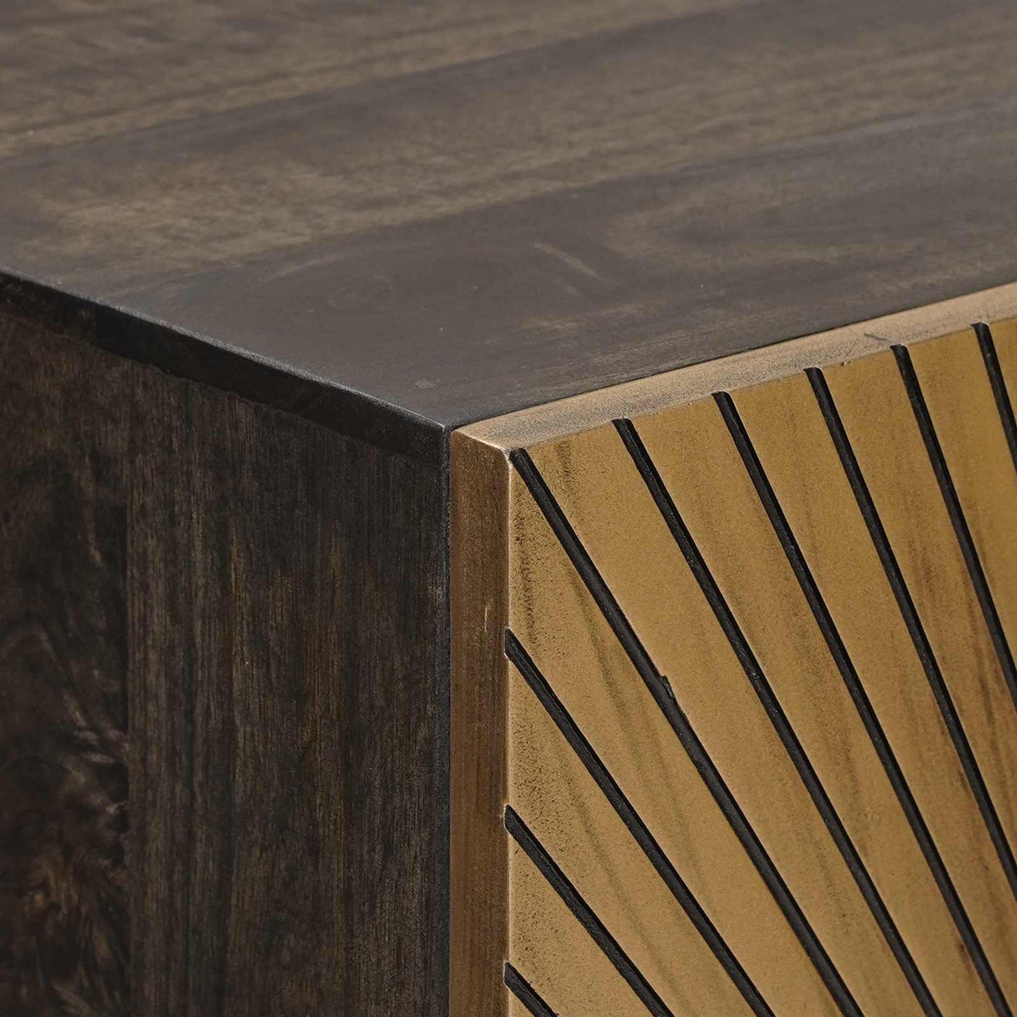 vidaXL Highboard Ορείχαλκος 53,5 x 30 x 95 εκ