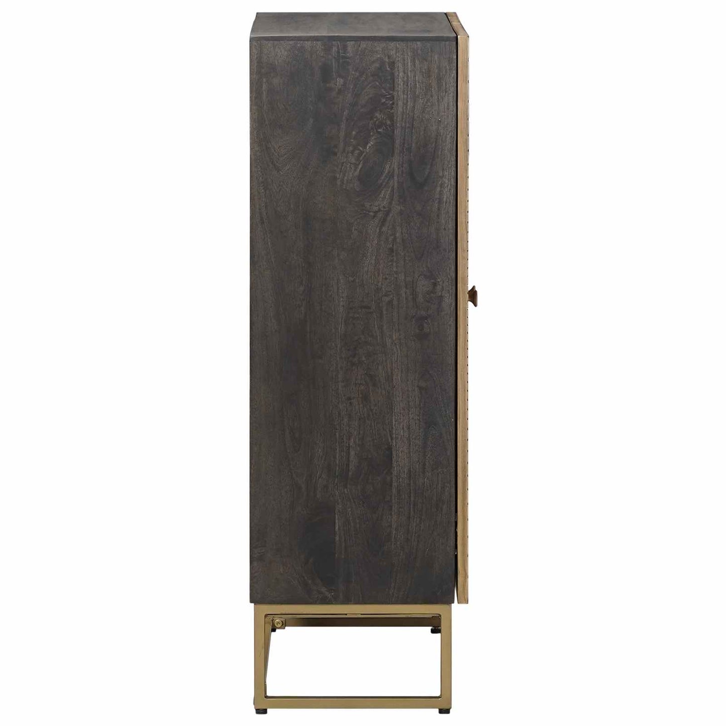 vidaXL Highboard Ορείχαλκος 53,5 x 30 x 95 εκ