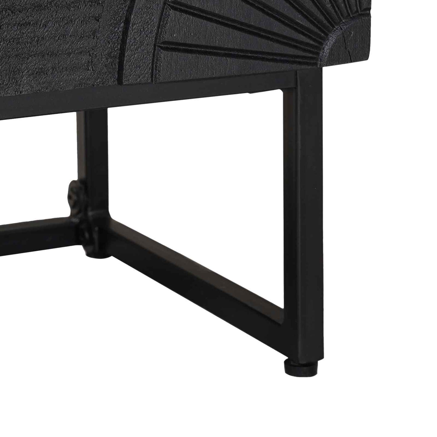 vidaXL Πλαϊνό γραφείο Μαύρο 55 x 30 x 70 εκ.