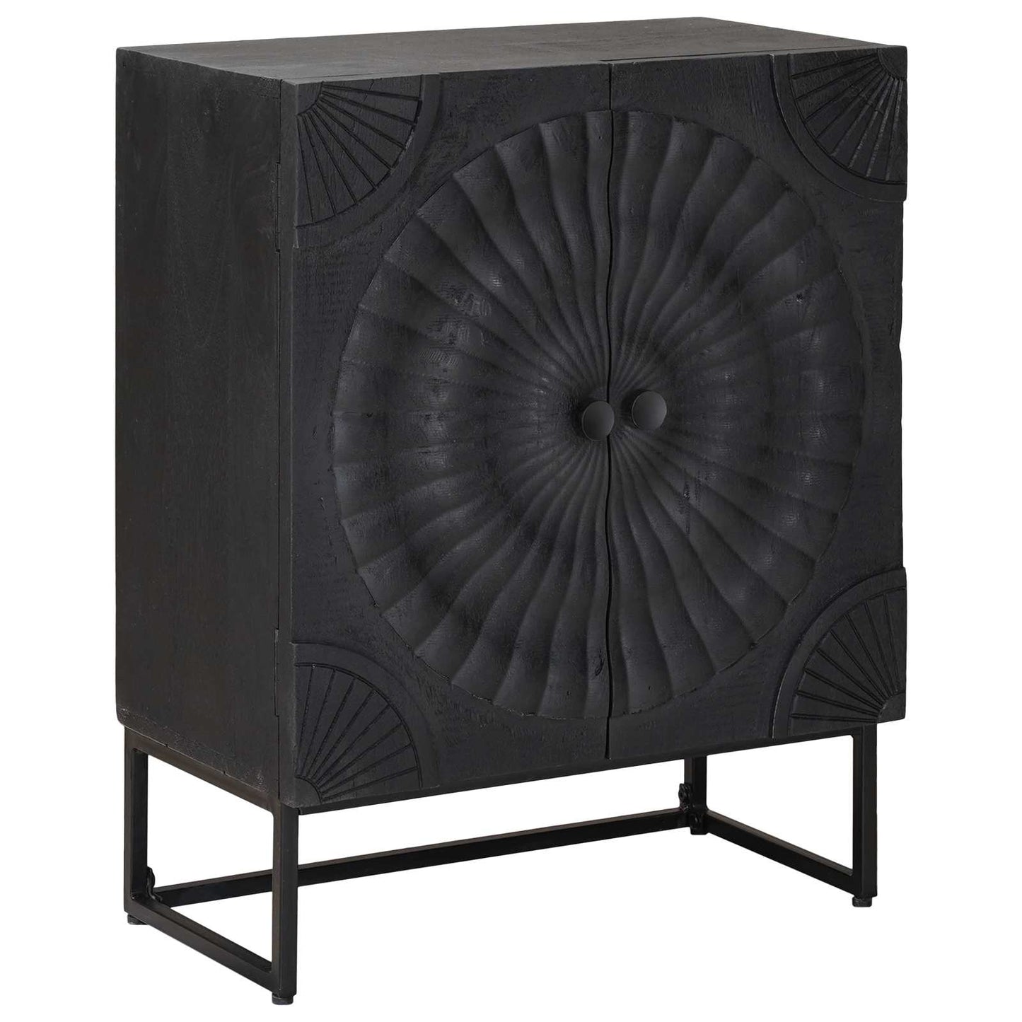 vidaXL Πλαϊνό γραφείο Μαύρο 55 x 30 x 70 εκ.