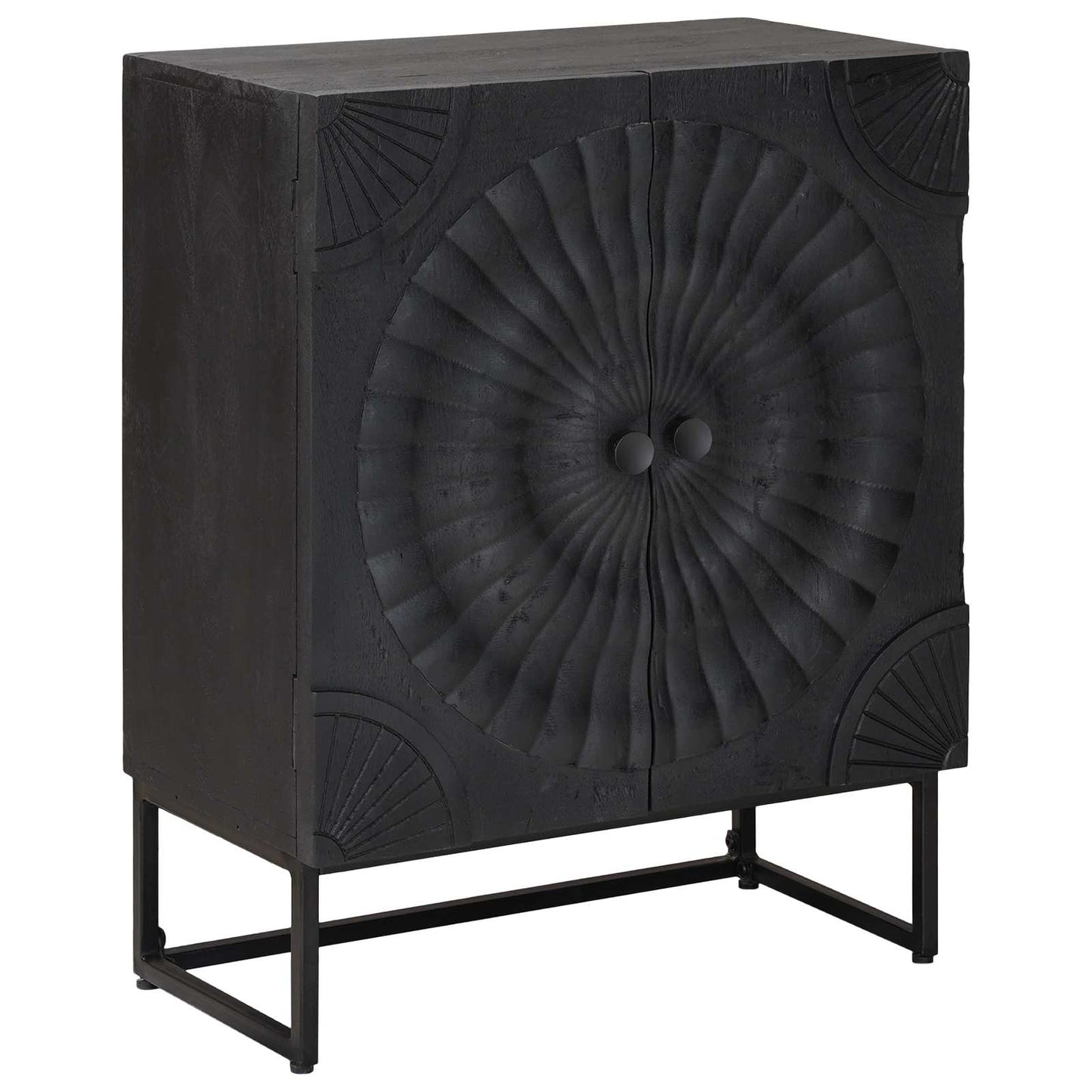 vidaXL Πλαϊνό γραφείο Μαύρο 55 x 30 x 70 εκ.
