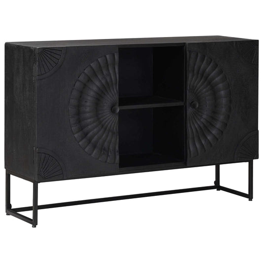 vidaXL Πλαϊνό γραφείο Μαύρο 105 x 30 x 68 εκ