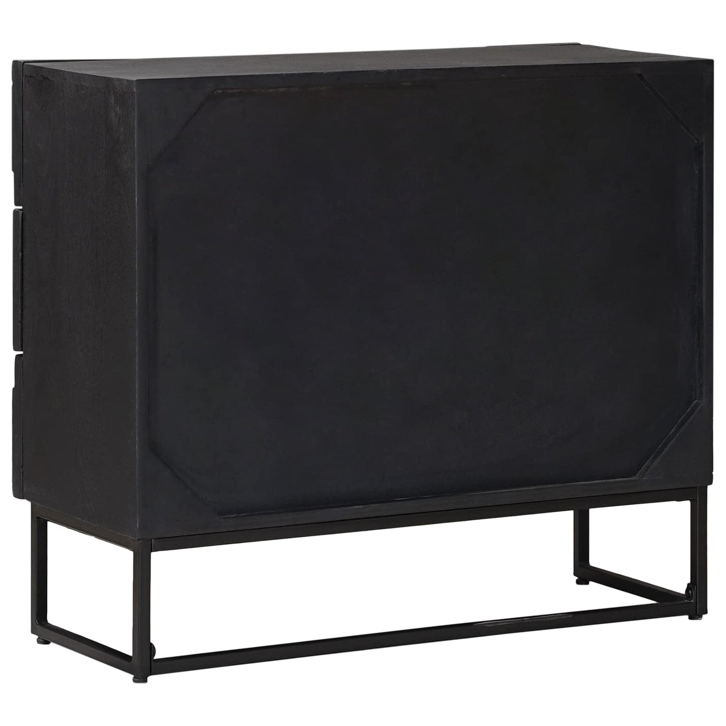 vidaXL Ντουλάπι με Συρτάρια με συρτάρι Μαύρο 75 x 30 x 65 εκ