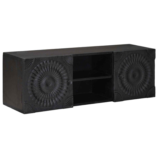 vidaXL Ντουλάπι TV με ράφι με αποθήκευση Μαύρο 105 x 30 x 35 εκ