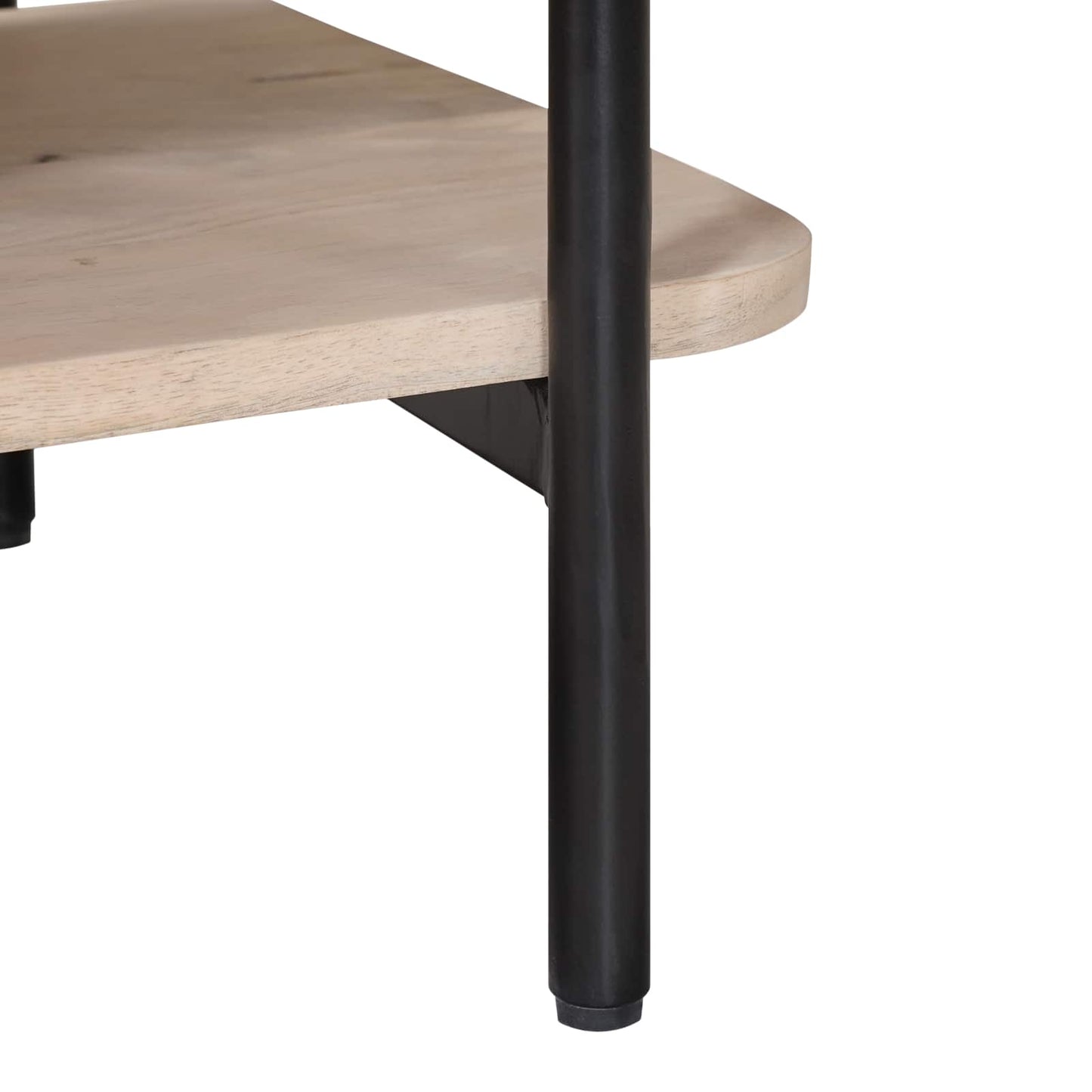 vidaXL Χειροποίητο Κομοδίνο Λευκό 40 x 35 x 45 εκ. Στερεό ξύλο μάνγκο