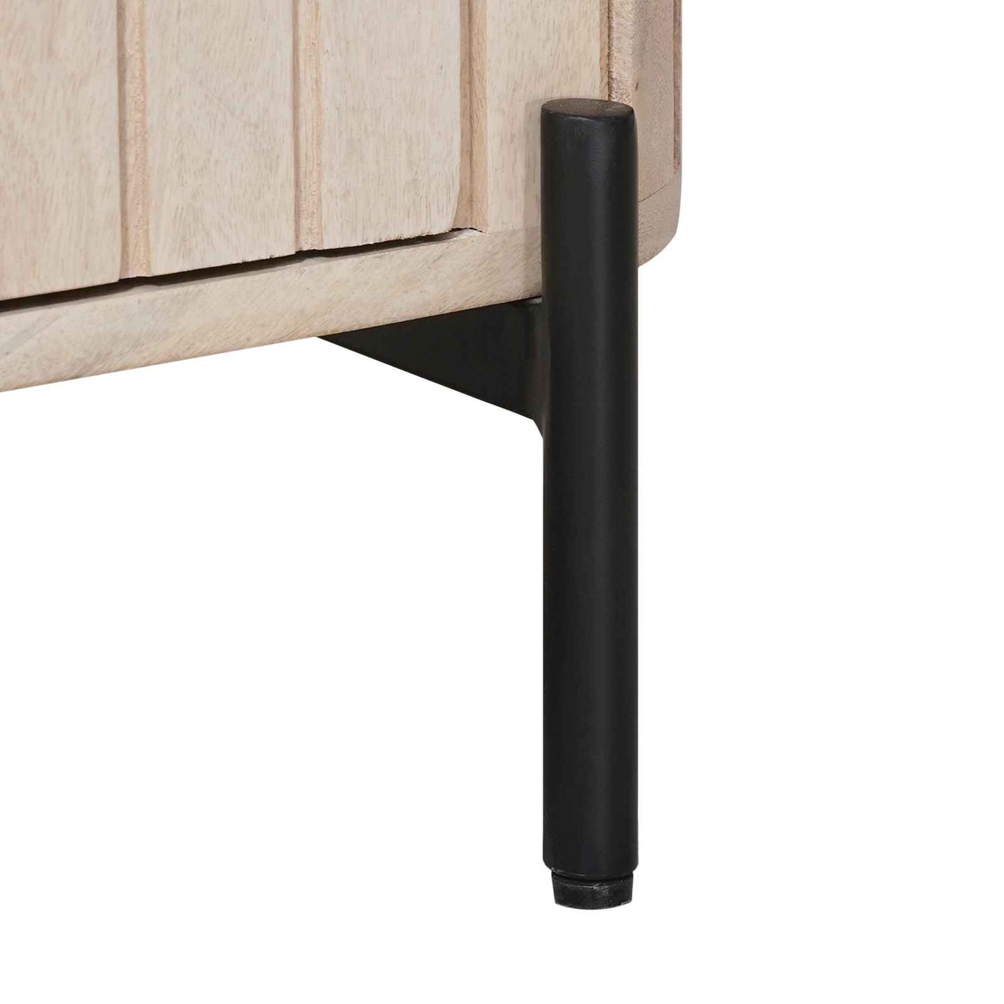 vidaXL Χειροποίητο Κομοδίνο Λευκό 40 x 30 x 45 cm Στερεό ξύλο μάνγκο