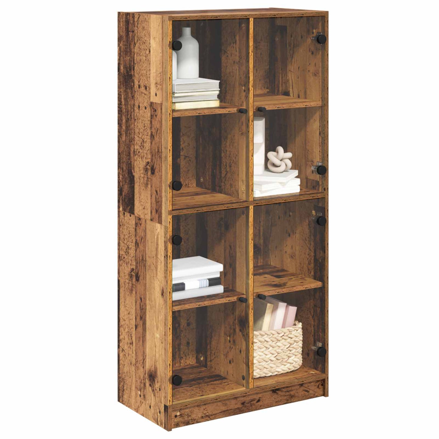 vidaXL Highboard Παλιό Ξύλο 68 x 37 x 142 εκ Επεξεργασμένο ξύλο