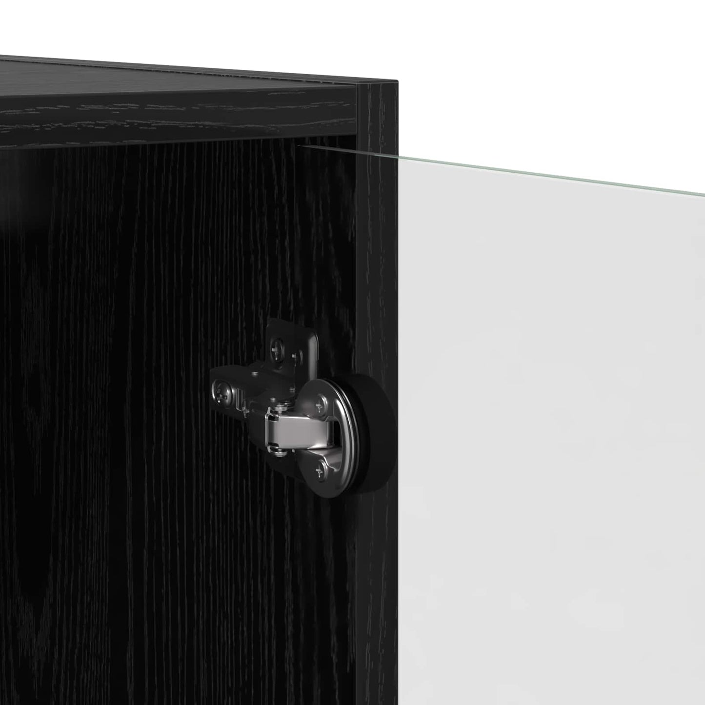 vidaXL Highboard Μαύρη Οξυά 68 x 37 x 142 εκ Επεξεργασμένο ξύλο