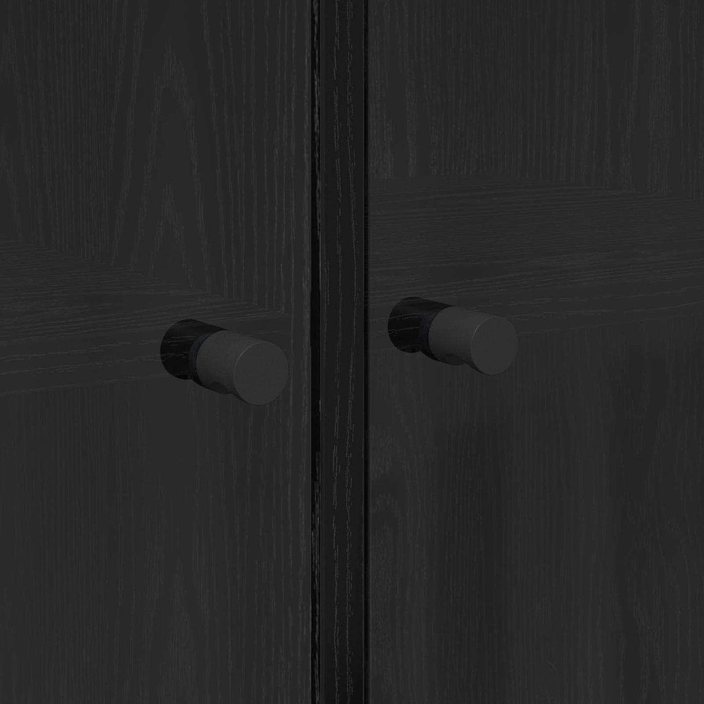 vidaXL Highboard Μαύρη Οξυά 68 x 37 x 142 εκ Επεξεργασμένο ξύλο