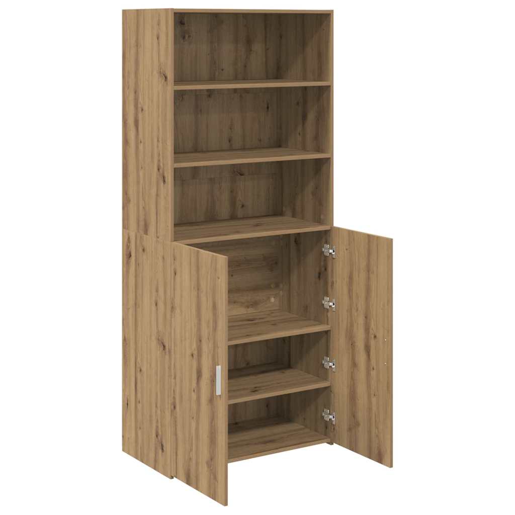 vidaXL Highboard Artisan Oak 80 x 42,5 x 185 εκ Επεξεργασμένο ξύλο