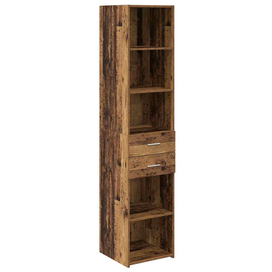 vidaXL Highboard Παλιό Ξύλο 40 x 42,5 x 185 εκ. Επεξεργασμένο ξύλο