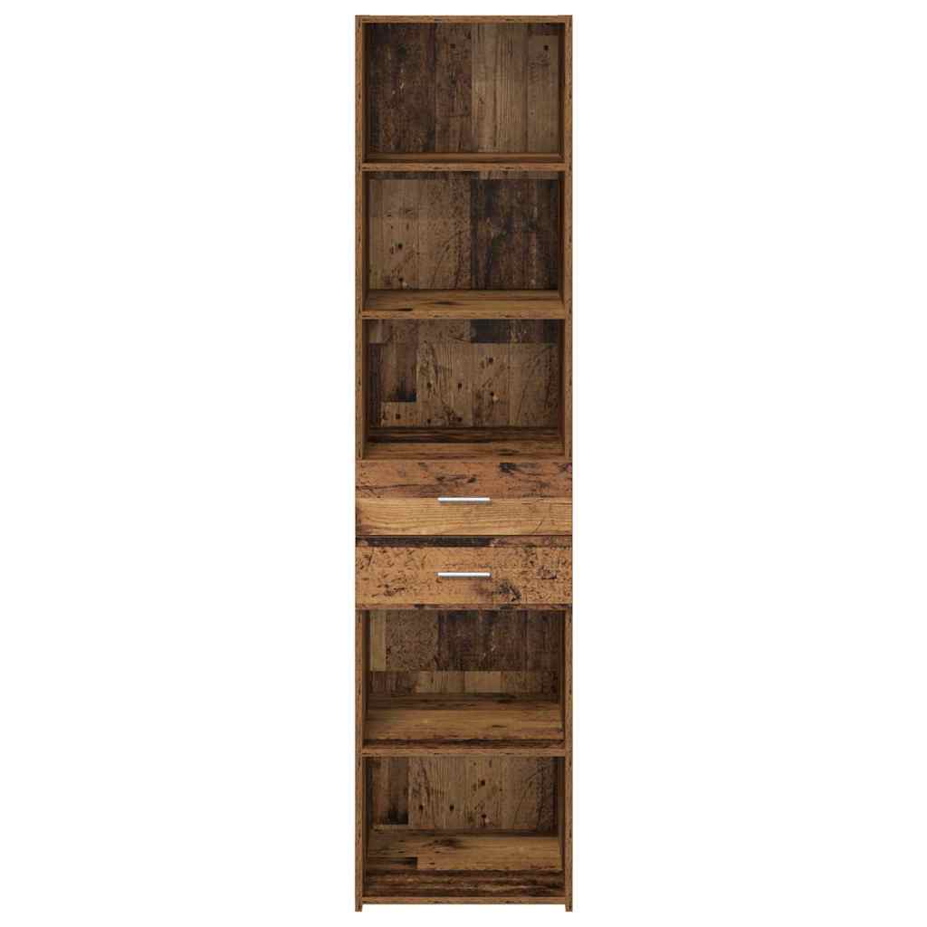 vidaXL Highboard Παλιό Ξύλο 45 x 42,5 x 185 εκ. Επεξεργασμένο ξύλο