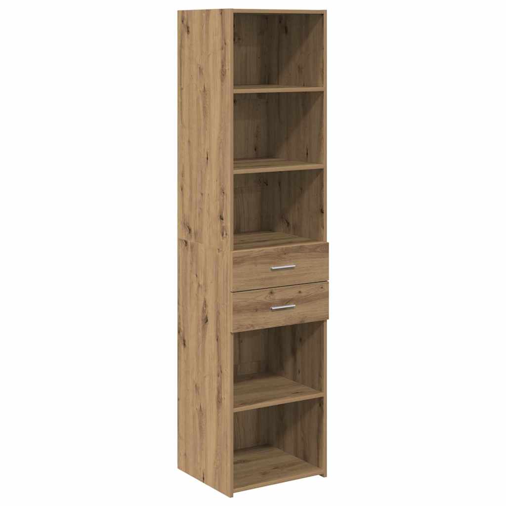 vidaXL Highboard Artisan Oak 45 x 42,5 x 185 εκ. Επεξεργασμένο ξύλο