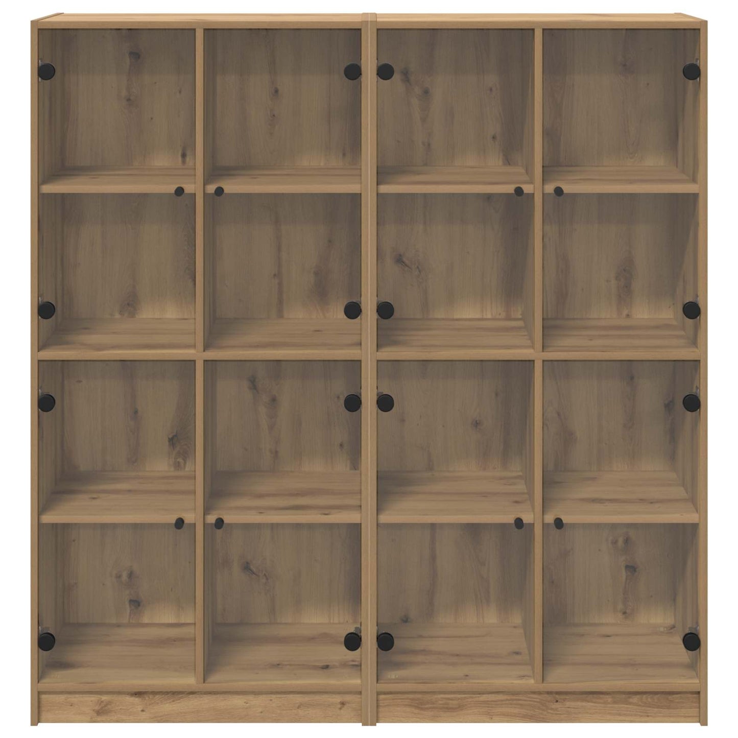 vidaXL Highboard 2 pcs Artisan Oak 68 x 37 x 142 εκ Επεξεργασμένο ξύλο