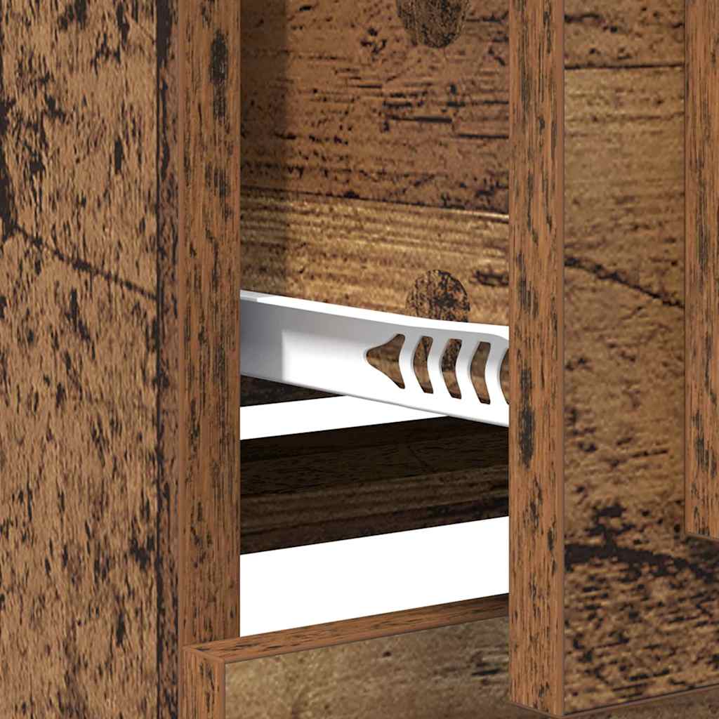 vidaXL Παραδοσιακά Πλευρικά Έπιπλα με συρτάρι 3 pcs Μαύρη Οξυά