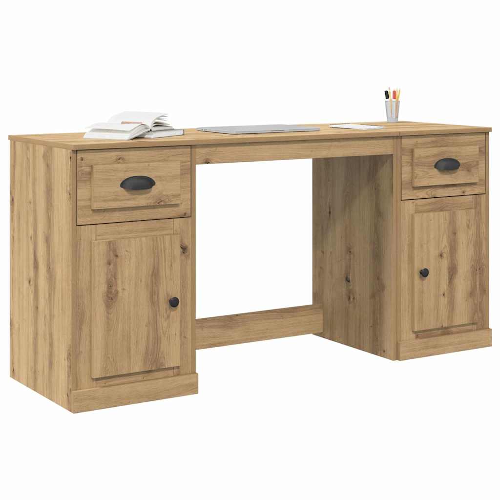 vidaXL Γραφείο με Ντουλάπι με συρτάρι Artisan Oak 154,5 x 50 x 75 εκ