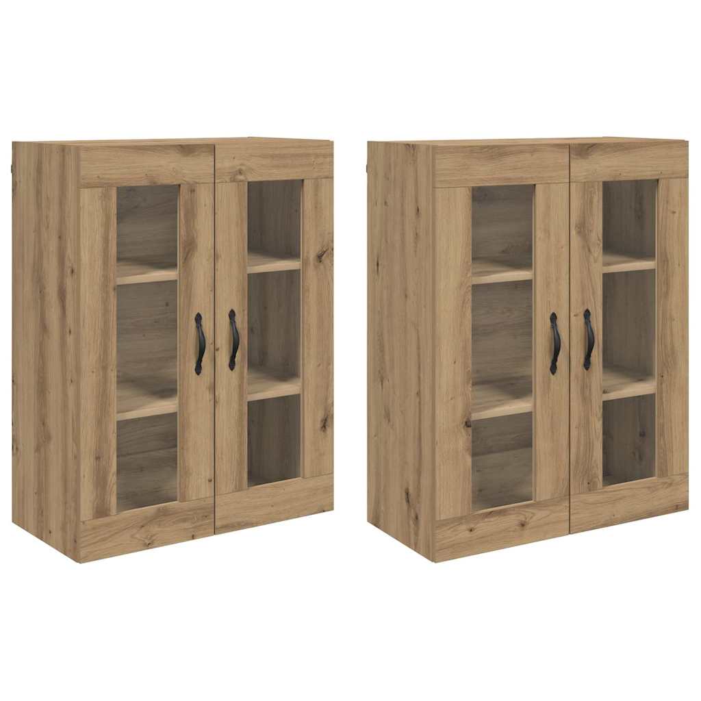 vidaXL Ντουλάπια Τοίχου 2 pcs Artisan Oak 69,5 x 34 x 90 εκ.