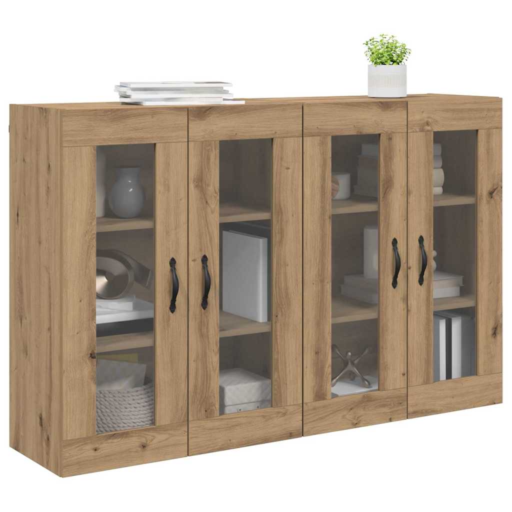 vidaXL Ντουλάπια Τοίχου 2 pcs Artisan Oak 69,5 x 34 x 90 εκ.