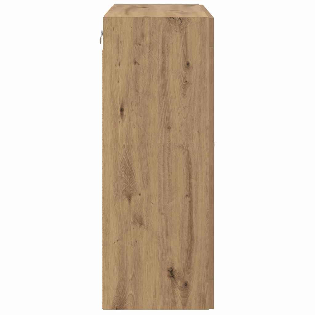 vidaXL Ντουλάπα τοίχου Επιτοίχιο 2 pcs Artisan Oak 69,5 x 34 x 90 εκ.